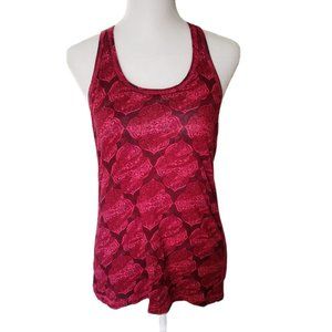 Full Tilt cranberry racerback cotton tank yoga workout size L